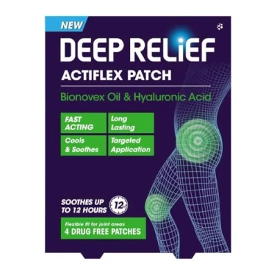 Image of Actiflex Patches x4 Fast Acting, Long Lasting, Cools &amp; Soothes