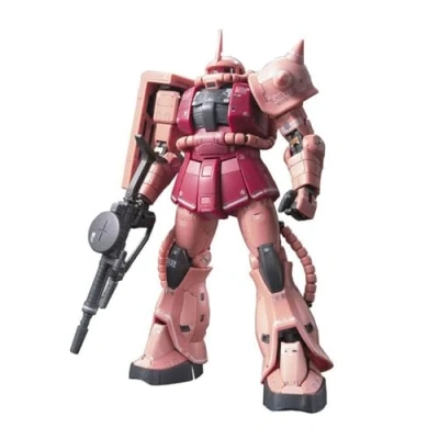 Image of Bandai 83214P # 2 MS 06S Char&#039;s Zaku II Mobile Suit Gundam, Hobby RG 1/144 Model Kit, S