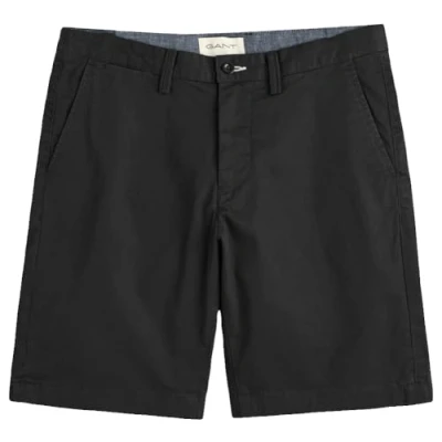 Image of GANT Men&#039;s Slim Twill Shorts Dress Shorts, Black,