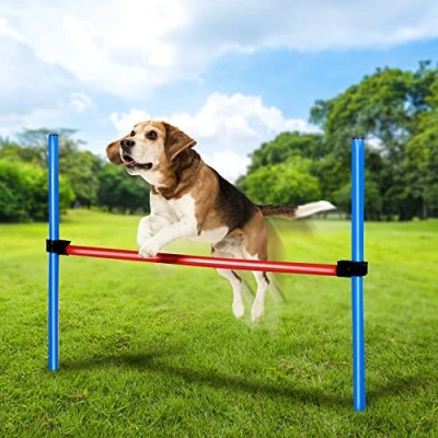 Image of URBNLIVING Dog Obstacle Training Pole Portable Equipment Set Kit Agility Weave Poles (Jumping Set)