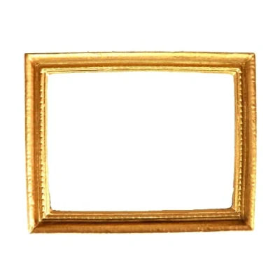 Image of Melody Jane Dolls House Empty Gold Picture Painting Frame Lge Miniature 1:12 Accessory