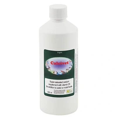 Image of Garden Feathers Calcivet Liquid Calcium &amp; Vitamin D3 Parrot Supplement 500ml