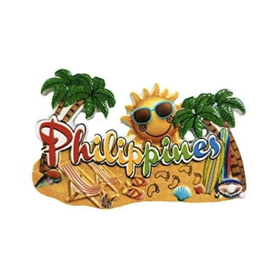 Image of Philippines 3D Refrigerator Magnet Resin Travel Souvenirs,Handmade Home &amp; Kitchen Decoration Fridge Collection Gift