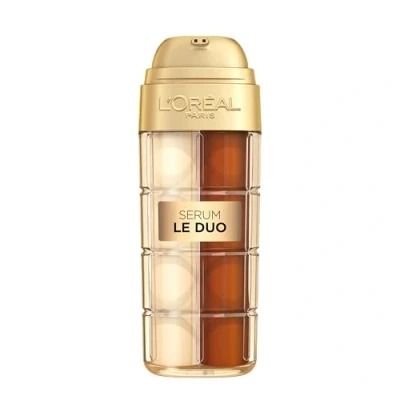 Image of L&#039;Oréal Paris Le Duo Anti Ageing Serum For All Skin Types Double Firming and Illuminating Action Soft Nourished Zero Wrinkles With Collagen Vitamins B3 C Age Perfect 30 ml