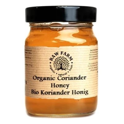 Image of 450 g Organic Raw Coriander Bee Honey