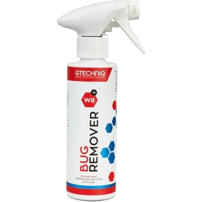 Image of Gtechniq Bug Remover for Cars. W8 Non Caustic Cleaner Stains, 100% Biodegradable. Easy to Use 250ml