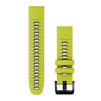 Image of Garmin epix PRO (g2) 22mm QuickFit Lime/Graphite Silicone Band