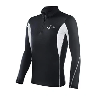 Image of Black Crevice Men&#039;s Ski Turtleneck Black/White, S