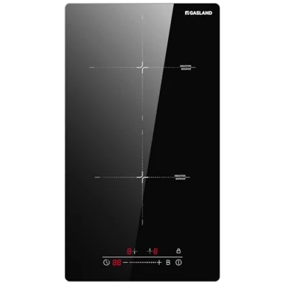 Image of GASLAND IH30BF 30 cm Induction Hob, 3500W Built in Electric Cooktop 2 Cooking Zones Ceramic Plate Child Lock Black (Excluding Plug)