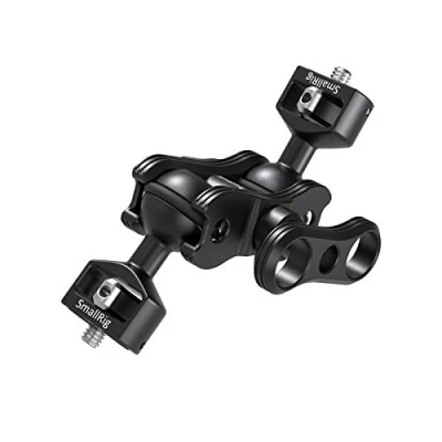 Image of SMALLRIG Articulating Magic Arm Camera Monitor with Double Ball Heads (1/4&quot; Screw) for Field Monitor, LED light, Audio Recorder 2070