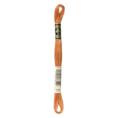 Image of DMC Stranded Cotton Embroidery Thread 721 per Skein