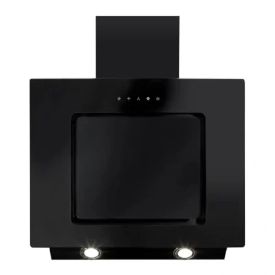 Image of CDA 60cm Angled Chimney Cooker Hood with Touch Controls Black