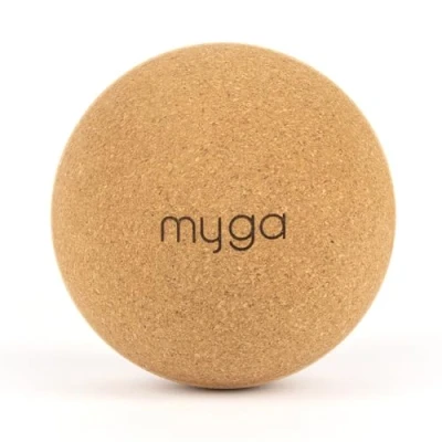 Image of Myga RY1347 Cork Fascia Massage Balls for Myofascial Release, Trigger Point Physical Therapy and Deep Tissue Massage, Helps to Prevent Injury 10cm