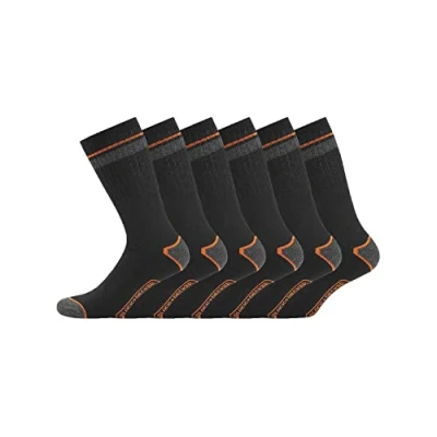 Image of BLACK+DECKER Men&#039;s CHAUSSETTES BX/CHS/1/X6 Casual Socks, Noir, 39/42