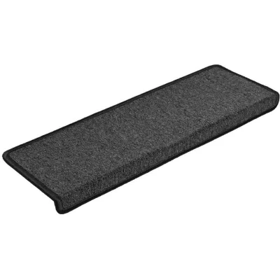 Image of vidaXL Stair Mats 30 pcs 65x21x4 cm Anthracite