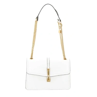 Image of GUESS Women DESIDERIA Flap SHOUL Bag, WHI, One Size