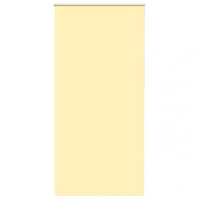 Image of vidaXL Roller Blind Blackout Yellow 95x210 cm Fabric Width 90.7 Polyester