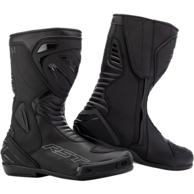 Image of RST S1 CE Mens Waterproof Motorcycle Motorbike Boots Black (uk_footwear_size_system, adult, men, numeric, medium, numeric_7)