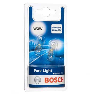Image of YY045814512 Bulb BOSCH 1 987 301 028 12V 3W W3W lateral installation AUDI: Q5, A4 B6/B7 Convertible, B7 Saloon, SKODA: Octavia II Hatchback