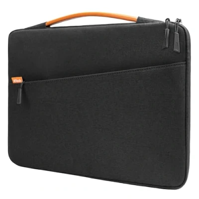 Image of JETech Laptop Sleeve for 13.3 Inch MacBook Air/Pro, 14 Pro (M4/M3/M2/M1, 2021 2024), Waterproof Bag with Portable Handle and Pocket, Compatible 13 13.6 Notebook (Black)