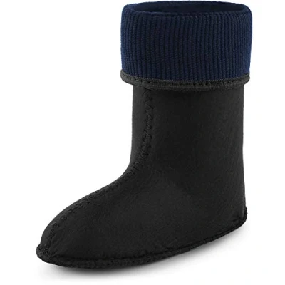 Image of Ladeheid Warming Insert for Children&#039;s Girl&#039;s Boy&#039;s EVA Extra Light Wellington Boots Rainy Wellies Rain KL058 (Black, 13 UK Child)