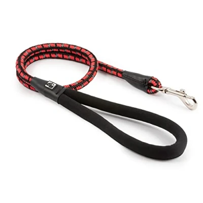 Image of Extreme Shock Absorb Rope Lead Black/Red 100cm
