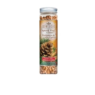 Image of Premier Decorations Scentsicles Scentfetti Scented Paper Filler, Spiced Pine Cones, 125g Bottle