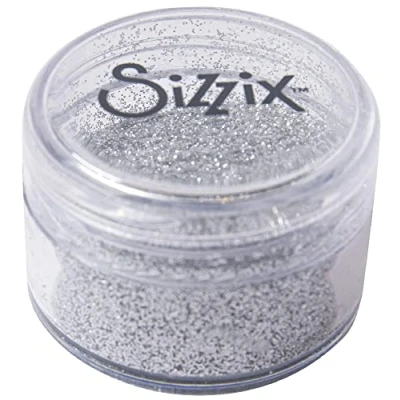 Image of Sizzix Making Essential Fine Biodegradable Glitter, Silver, 12g, 665457, One Size