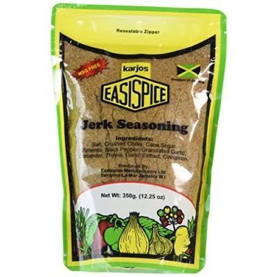 Image of Karjos Easispice Jerk Seasoning 350g/12.25 oz