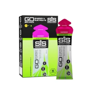 Image of Science in Sport Go Isotonic Energy Gel with Electrolyte, Gels for Running/Cycling, Rasberry, 60 ml (6 Pack)