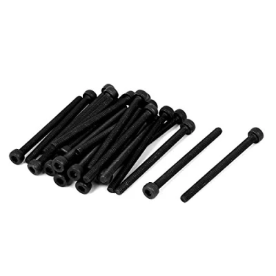 Image of Sourcingmap M3 x 40mm Carbon Steel Full Thread Hex Socket Cap Head Screws Bolts 25 Pcs