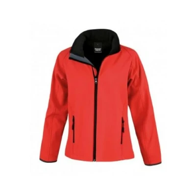 Image of Result Women&#039;s R231F Printable Softshell Jacket Red/Black, 2X Large/Size 18