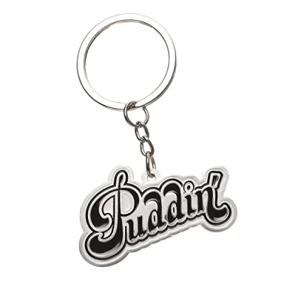 Image of dc comics Half Moon Bay HARLEY QUINN Puddin&#039; Metal Keyring, multi coloured, Taglia unica