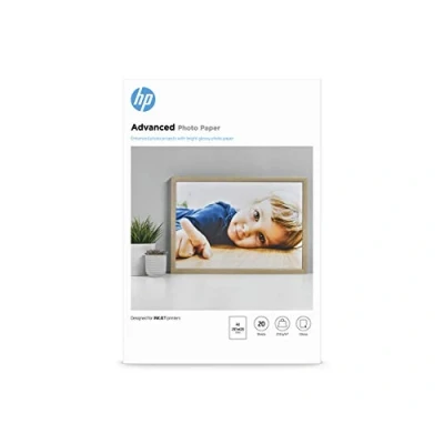 Image of HP Advanced Photo Paper, Glossy, 250 g/m2, A3 (297 x 420 mm), 20 sheets