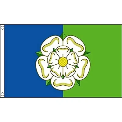 Image of AZ Flag East Riding Of Yorkshire County 3x5 Ft 100D Polyester England Banner with Two Metal Grommets Fade Resistant Vivid Colors 3&#039; x 5&#039; Feet 150x90 Cm