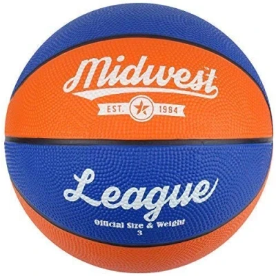 Image of Midwest League Basketball Blue/orange Size 7