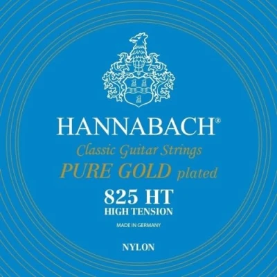 Image of Hannabach Classical Guitar Strings Series 825 High Tension Pure gold plated Complete set