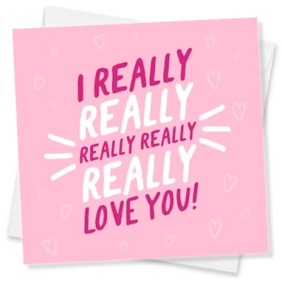 Image of Punkcards, Valentine’s Card For Husband, Wife, Day Card, I really Love you!
