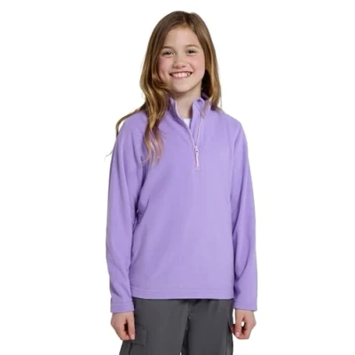 Image of Mountain Warehouse Camber II Kids Half Zip Fleece Lilac 11 12 Years