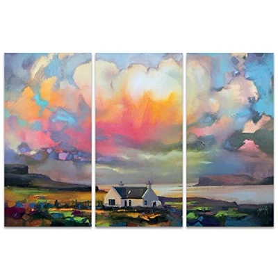 Image of The Art Group WDCT93201 Duirinish Skye Scott Naismith Canvas Print, Wood, Multi Colour, 10 x 150 1.3 cm