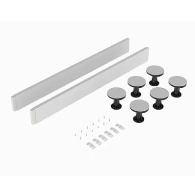 Image of Balterley Shower Tray Leg Set White For 700mm 900mm Square &amp; Rectangular Resin Trays