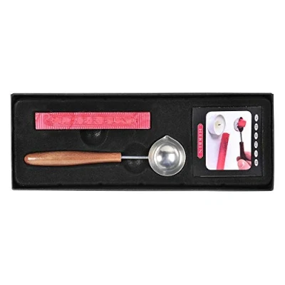 Image of Herbin 46100T Traditional box including a wax spoon, stick of red pearly and instructions