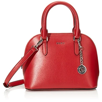 Image of DKNY Women&#039;s Bryant Dome Satchel, Bright Red, One Size