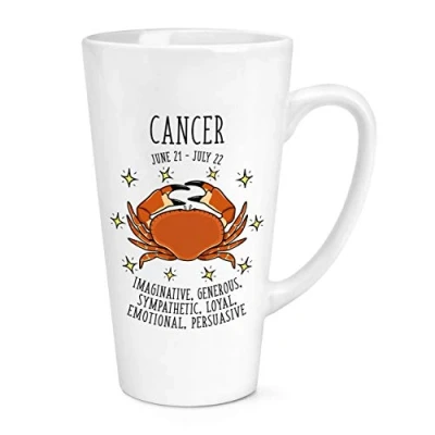 Image of Cancer Horoscope 17oz Large Latte Mug Cup