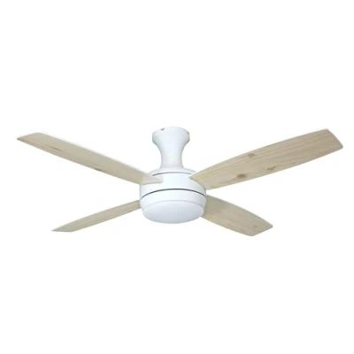 Image of AireRyder Ceiling fan with lighting and remote control Saturn, white, wings pine 132 cm