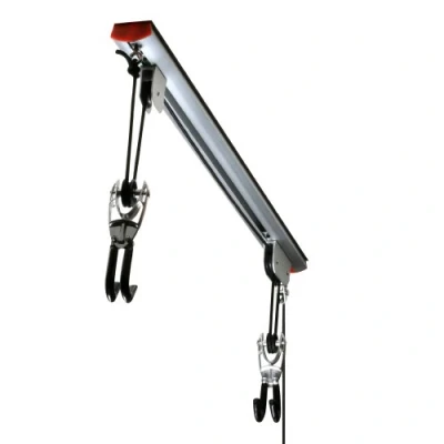 Image of RAD Cycle products Rail Mount Bike and Ladder Lift for Your Garage or Workshop Holds up to 75 Pounds No Mounting Board Needed