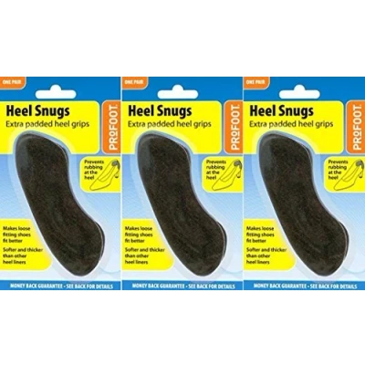 Image of THREE PACKS of Profoot Heel Snugs Extra Padded Grips 1 Pair