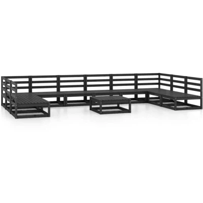 Image of vidaXL 11 Piece Garden Lounge Set Solid Pinewood