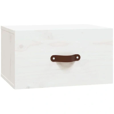 Image of vidaXL Wall mounted Bedside Cabinet White 40x29.5x22 cm