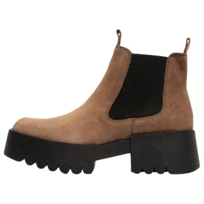 Image of Fly London Women&#039;s EXIA123FLY Ankle Boot, Taupe, 8 UK